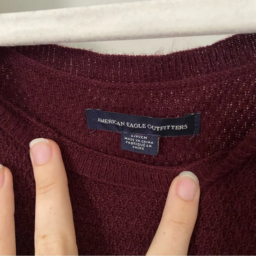 American Eagle Maroon Knit Dress